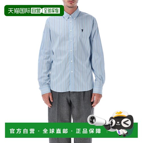 香港直邮Ami Paris 男士衬衫 26AUSH878CO0249A232 支付后1h可退
