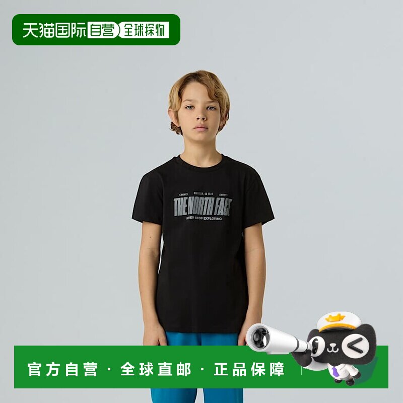 欧洲直邮北面 男童反光Logo休闲T恤 THE NORTH FACE图片