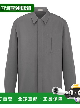 香港直邮Dior CD 图标刺绣拉链衬衫 513C542A6472迪奥