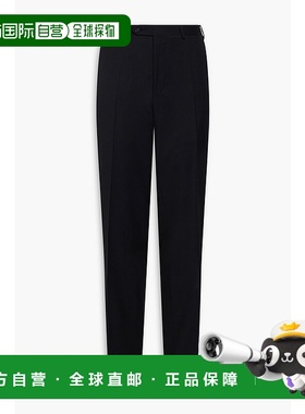 香港直邮Canali 康钠丽 男士 锥形羊毛/斜纹布长裤 71012AS103263