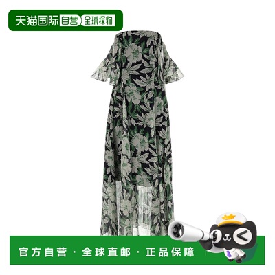 1h可退 香港直邮LOEWE 罗意威 女士 印花真丝连衣裙 S540Y09XS5MU
