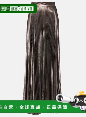 香港直邮MaxMara 麦斯玛拉 女士 Elegante Panteon 真丝混纺金银