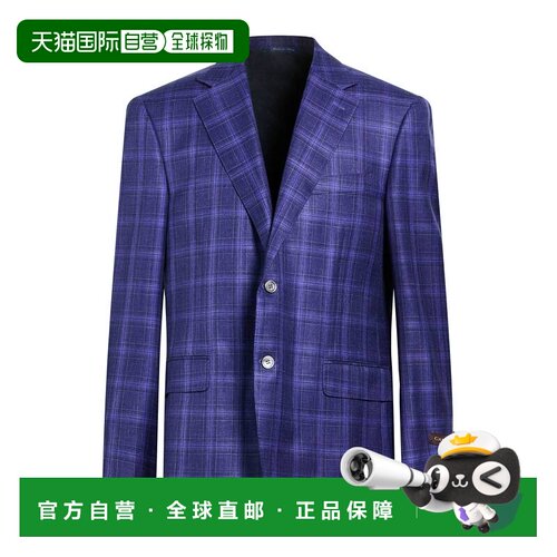 香港直邮Canali 康钠丽 男士 西装外套 blue蓝色 舒适时尚
