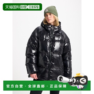 自营欧洲直邮Pyrenex Sten 男女通用黑色连帽羽绒服外套