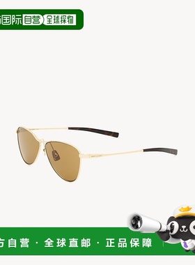 自营欧洲直邮YSL圣罗兰 VESPER系列SL 831女士浅金色/棕色金属飞