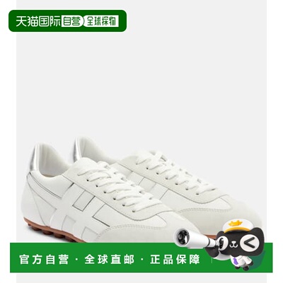 香港直邮Hogan 女士 Olympia 皮质运动鞋 white白色 舒适时尚