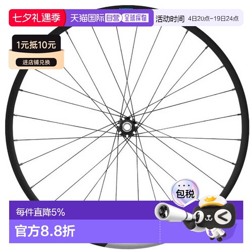 欧洲直邮SHIMANO XT M8100 27.5英寸碟刹山地车前轮