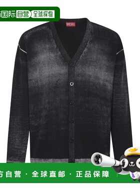 1h可退 香港直邮Diesel 迪赛 男士 黑色 K-Larence-B 开衫 A11190