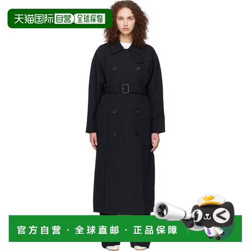 香港直邮A.P.C. 女士 海军蓝束带风衣 COHKXF01567