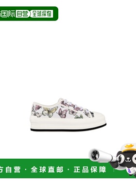 自营欧洲直邮Dior迪奥 Walk'n'女士白色棉质休闲运动鞋