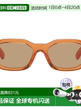 1h可退 香港直邮versace 范思哲 女士 橙色 Medusa Biggie 太阳镜