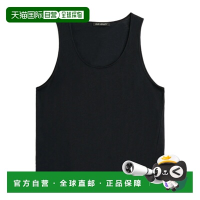 1h可退 香港直邮OUR LEGACY 男士背心 M2266AR SS2026 黑色 无袖