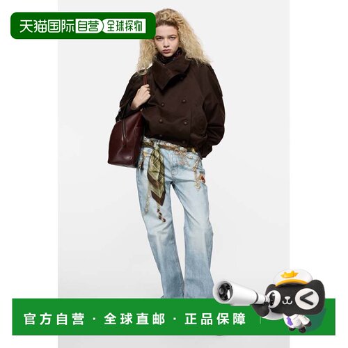 欧洲直邮ACNE STUDIOS(艾克妮) Jean en toile de coton imprimee