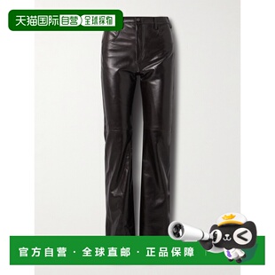 1h可退 香港直邮NILI LOTAN 女士 Joan 皮革直筒裤 12827L174ESP