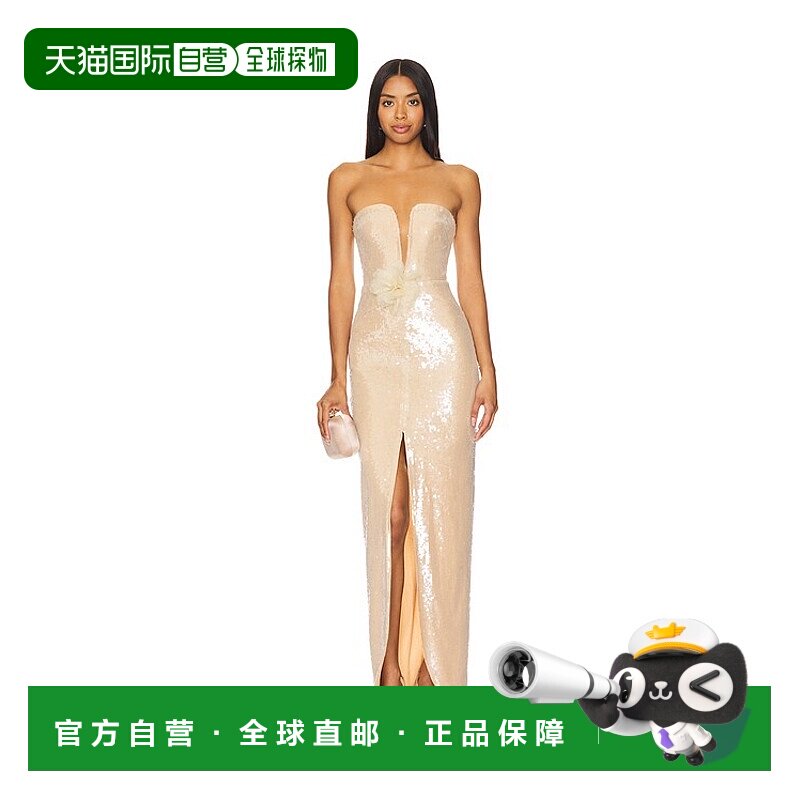 1h可退 香港直邮Self-Portrait 女士 珠片长款连衣裙 AW24113XT