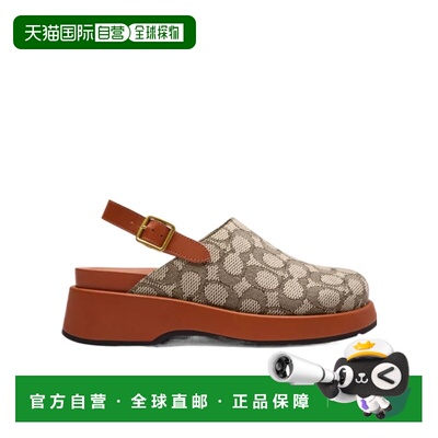 1h可退 香港直邮COACH 女士凉鞋 CBO53URC SS2026 红色 厚底木屐