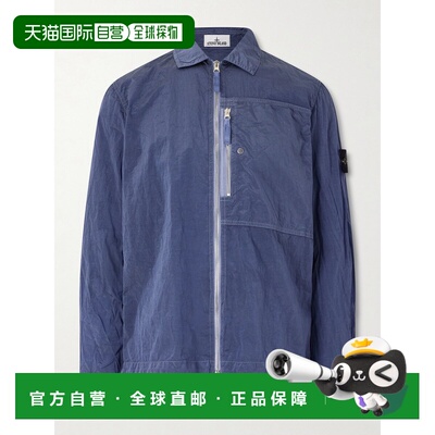 1h可退 香港直邮Stone Island 石头岛 男士 Logo-Appliqued Crink