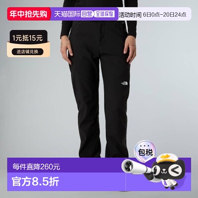 自营欧洲直邮THE NORTH FACE北面 DIABLO女士黑色聚酯纤维徒步长