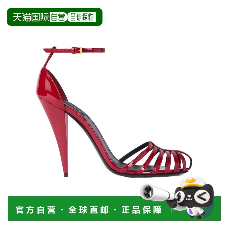 1h可退 香港直邮Givenchy 漆皮笼形高跟凉鞋 BE30ADE1K6图片