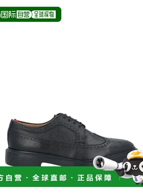 1h可退 香港直邮Thom Browne 汤姆 布朗 男士 绑带鞋 black黑色