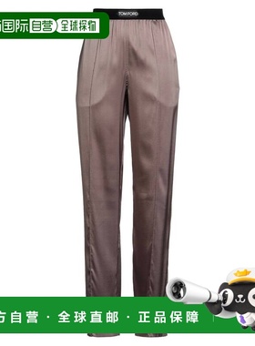 1h可退 香港直邮Tom Ford 汤姆 福特 女士 休闲长裤 grey灰色 舒