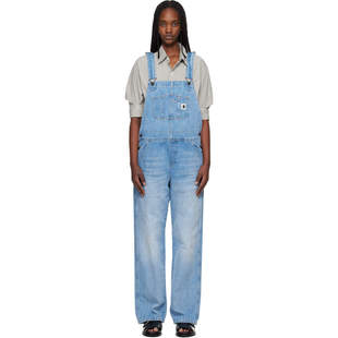 蓝色 女士 WIP I0365 Straight 牛仔背带裤 Bib 香港直邮CARHARTT