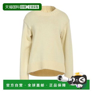 1h可退 香港直邮Jil Sander 吉尔 桑达 女士 毛衣 yellow黄色 舒