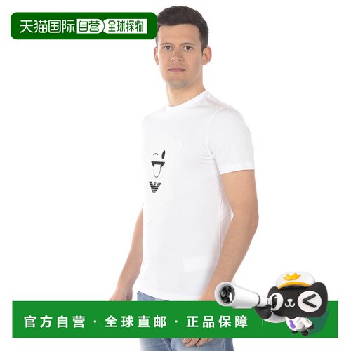 1h可退 香港直邮EMPORIO ARMANI 男士T恤 3G1T911J30ZWHITE SS202