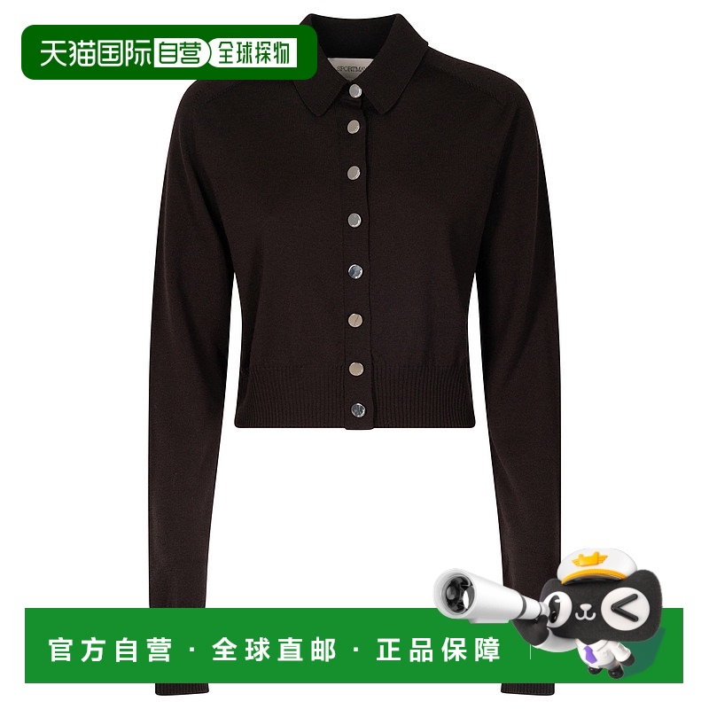 香港直邮Sportmax 斯宝麦斯 女士 柔软合身羊毛短款针织开衫 PERS