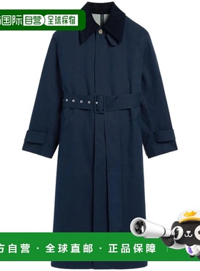 1h可退 香港直邮Ami Paris 男士 长袖风衣 UJK505CO0081 blue蓝色