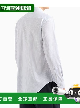 香港直邮Emporio Armani 翻领条纹休闲衬衫 EM000195TE10944长袖