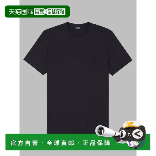 香港直邮zegna 杰尼亚 男士 T恤 UI360A4I765 black黑色 舒适时尚