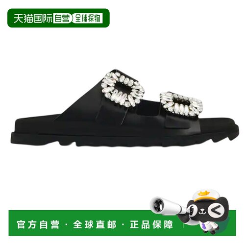 香港直邮ROGER VIVIER 女士拖鞋 CO 黑色凉拖 RVW45818820BSSB999