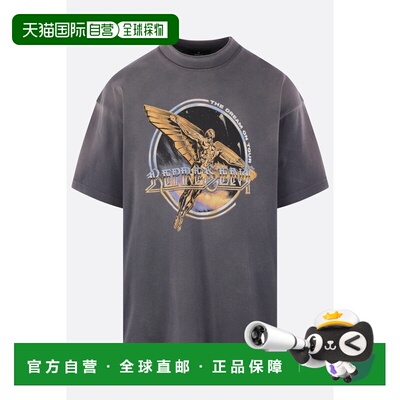 香港直邮Represent 男士 Tour 金色宽松款棉质T恤 MLM10082346