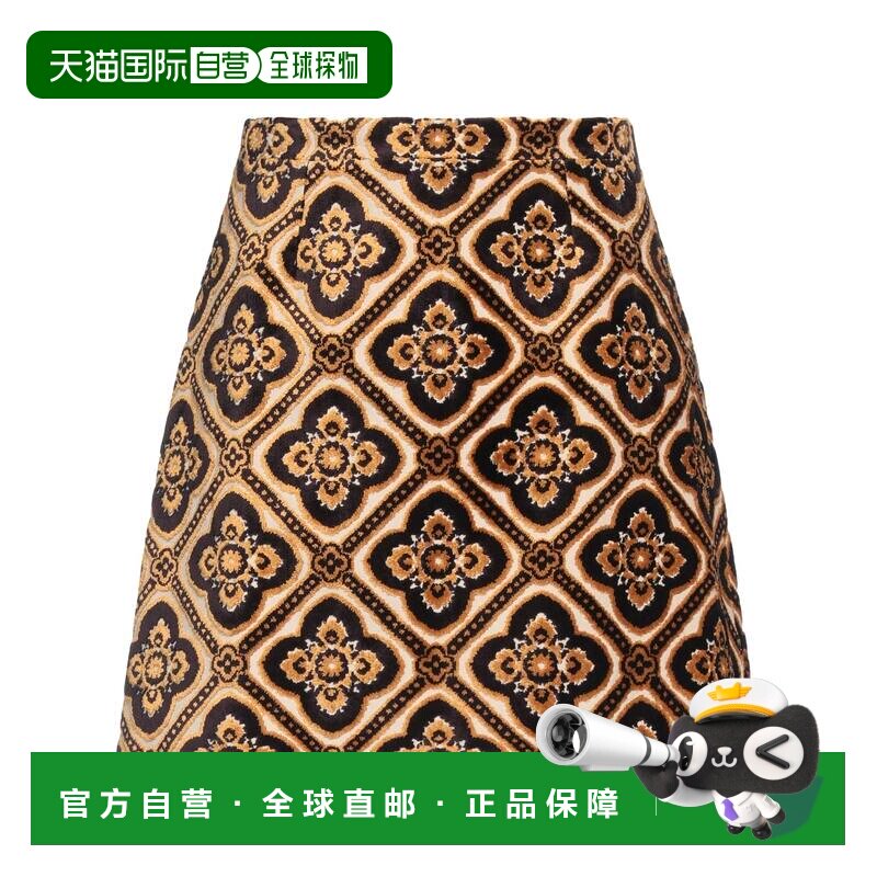 1h可退 香港直邮Etro 艾特罗 女士 迷你半身裙 yellow黄色 舒适时