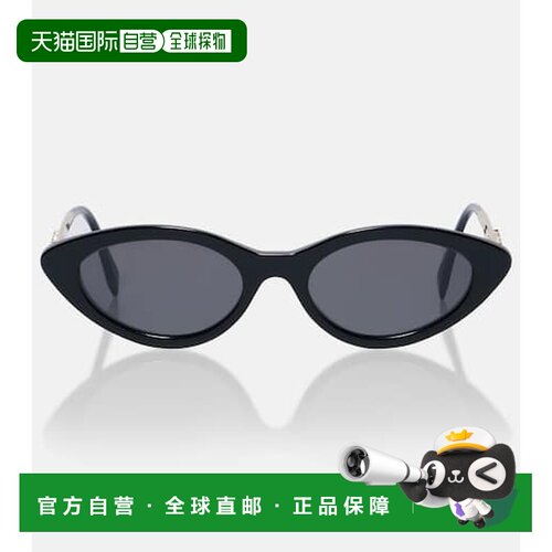1h可退 香港直邮Fendi 芬迪 女士 graphy 猫眼太阳眼镜 black黑色
