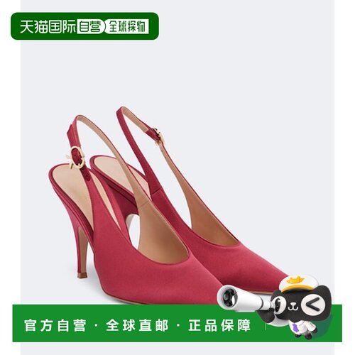 香港直邮Gianvito Rossi 吉安维托 罗西 女士 Sofia 绸缎露跟浅口