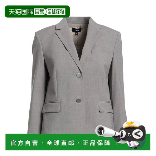 1h可退 香港直邮THEORY 希尔瑞 女士 西装外套 grey灰色 舒适时尚