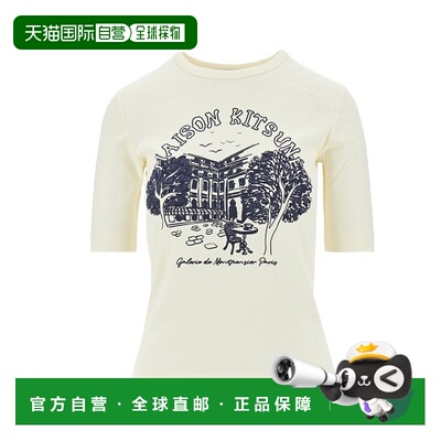 香港直邮MAISON KITSUNE 女士 ' and Polos T恤浅褐色上衣 QW0010
