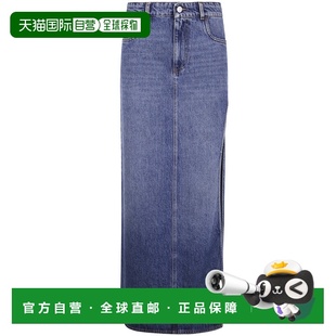 1h可退 香港直邮Coperni 女士 GARTER 束带牛仔半身裙 COPJ101F20