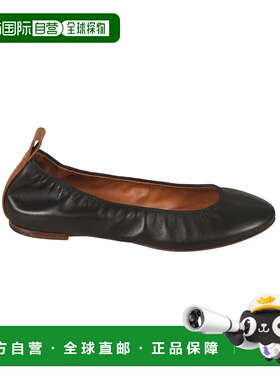 1h可退 香港直邮Lanvin 朗雯 女士 黑色平底鞋 FWBAMB02NAPAP2410