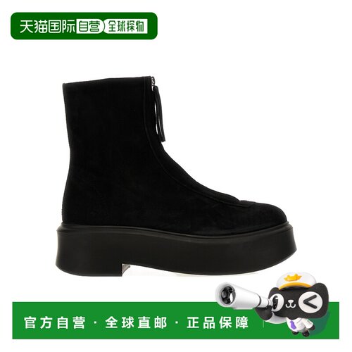 香港直邮THE ROW 女士靴子 F1144L25BLK CO 黑色 Zipped boots bl