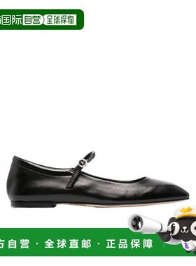 1h可退 香港直邮Aeyde 徽标平底鞋 A11FLRAZS8MFL0122800007BLACK