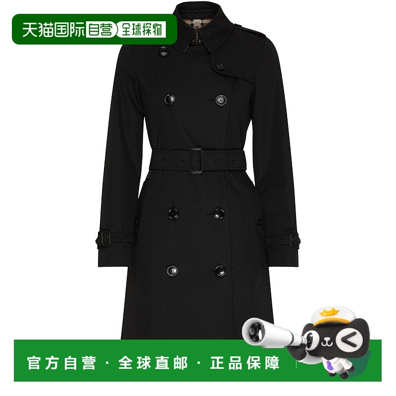 1h可退 香港直邮Burberry 巴宝莉 女士 切尔西风衣 52VH3BLKWB004