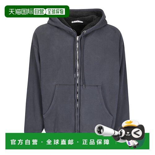 1h可退 香港直邮ACNE STUDIOS 女士卫衣 AI0179BM0 CO 黑色 Faded