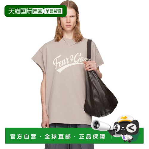 香港直邮essentials fear of god 男士 灰色 Cut Off 90's T恤 RW