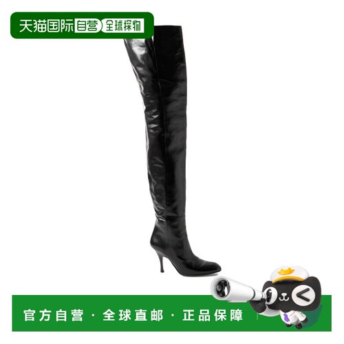 香港直邮KHAITE 女士靴子 F1112943200 AW2025 黑色 Colt 长筒靴