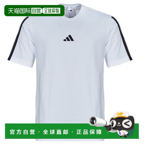 欧洲直邮adidas 男衣服 短袖T恤衫 白色 春夏 JW1952