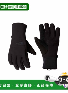 自营欧洲直邮The North Face北面 Apex男士黑色涤纶触屏透气手套