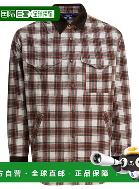 1h可退 香港直邮Junya Watanabe 渡边淳弥 男士 格纹衬衫式夹克 W